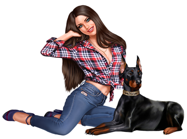 TUBE FILLE AVEC ANIMAUX 6