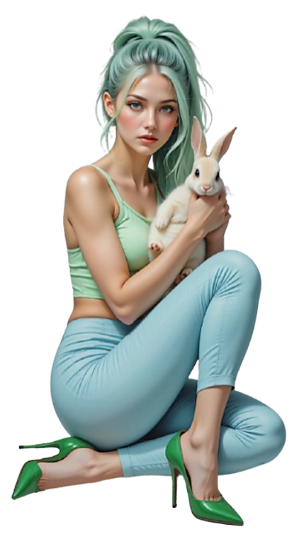 TUBE FILLE AVEC ANIMAUX 6