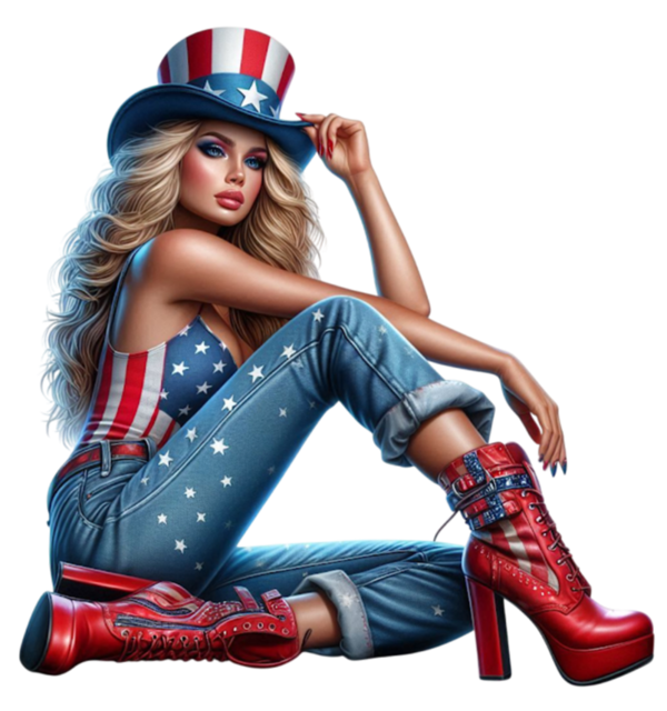 TUBE FILLE AU DRAPEAU DE SON PAYS