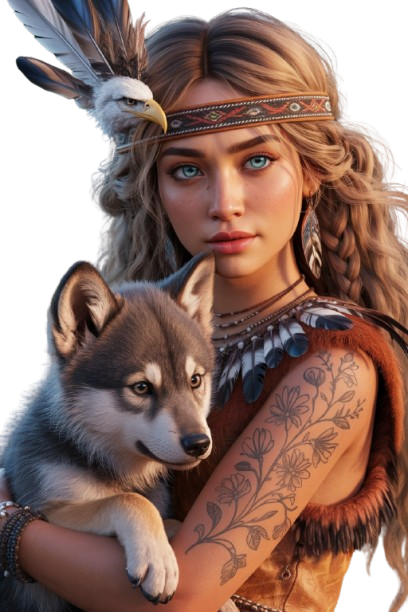 TUBE FILLE AVEC ANIMAUX 7