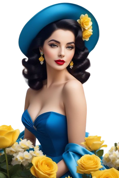 TUBES FILLE AVEC DES FLEURS 5