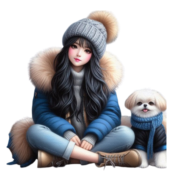 TUBE FILLE AVEC ANIMAUX 7