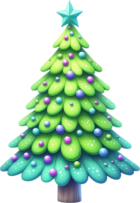 TUBE NOEL BOULE + SAPIN 2