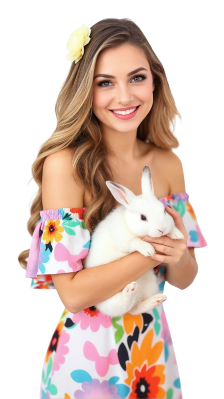 TUBE FILLE AVEC ANIMAUX 6