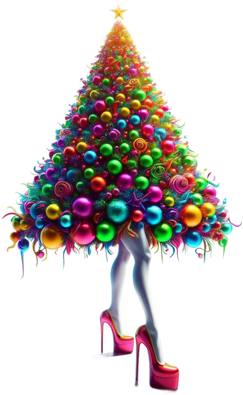 TUBE NOEL BOULE ET SAPIN 2