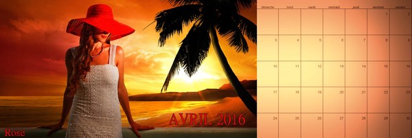 CALENDRIER AVRIL 2016