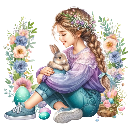 TUBE FILLE AVEC ANIMAUX 7