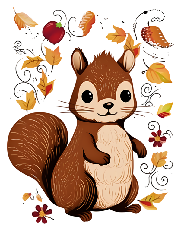 TUBE AUTOMNE ANIMAUX