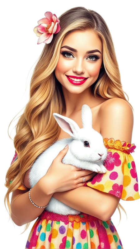 TUBE FILLE AVEC ANIMAUX 6