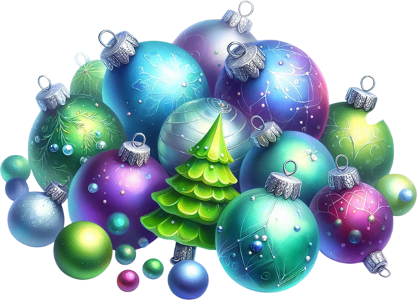 TUBE NOEL BOULE + SAPIN 2