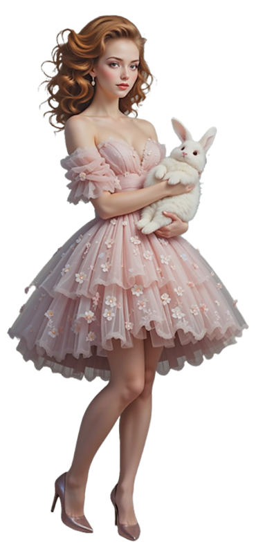 TUBE FILLE AVEC ANIMAUX 6