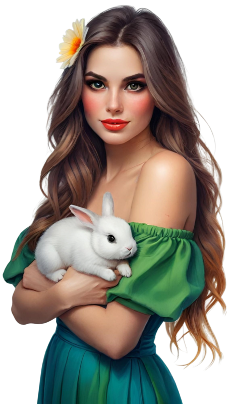 TUBE FILLE AVEC ANIMAUX 7