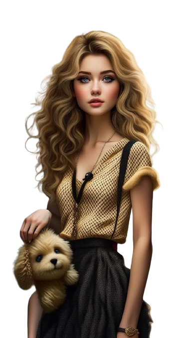 TUBE FILLE AVEC ANIMAUX 6
