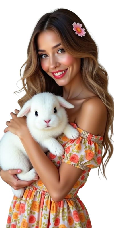 TUBE FILLE AVEC ANIMAUX 6