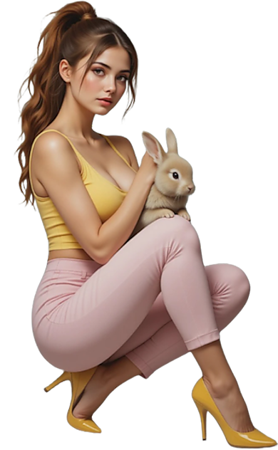 TUBE FILLE AVEC ANIMAUX 6