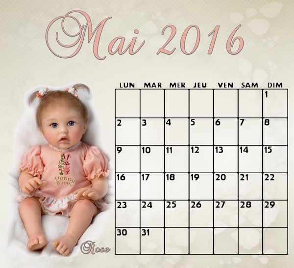 CALENDRIER MAI 2016