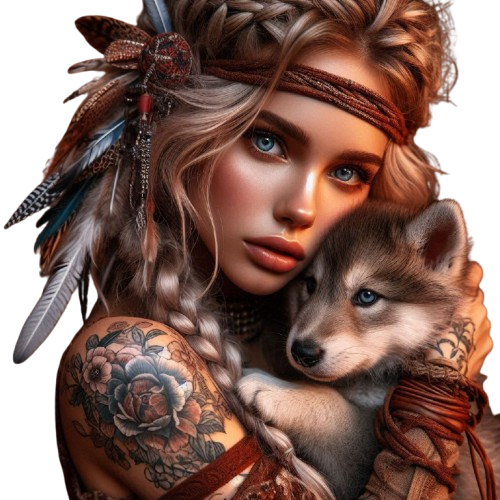 TUBE FILLE AVEC ANIMAUX 7