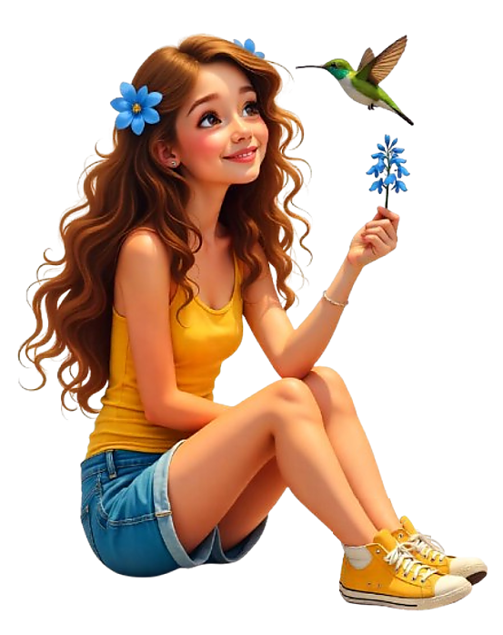 TUBE FILLE AVEC ANIMAUX 6