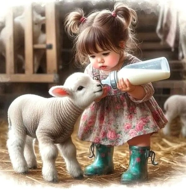 VACHE VEAU MOUTON AGNEAU...