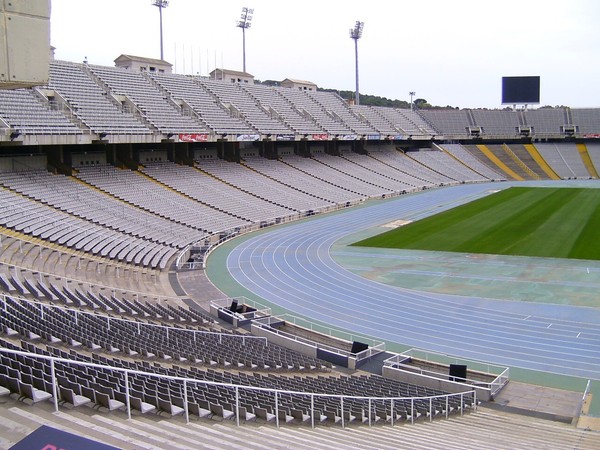 QUELQUES PHOTOS DU STADE OLYMPIQUE DE BARCELONE