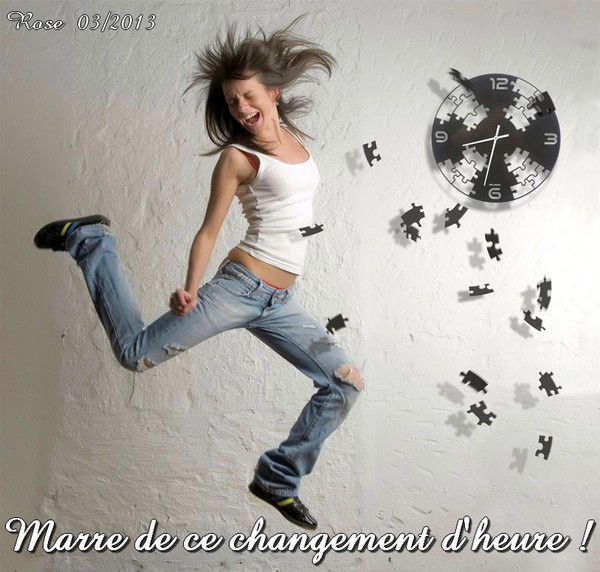 ON CHANGE L'HEURE A LA FIN DU MOIS...