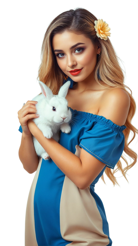 TUBE FILLE AVEC ANIMAUX 6