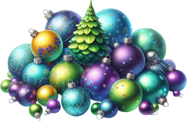 TUBE NOEL BOULE + SAPIN 2