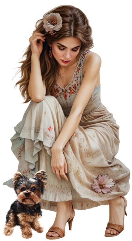 TUBE FILLE AVEC ANIMAUX 6
