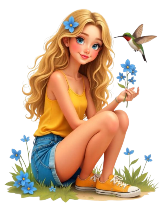 TUBE FILLE AVEC ANIMAUX 6
