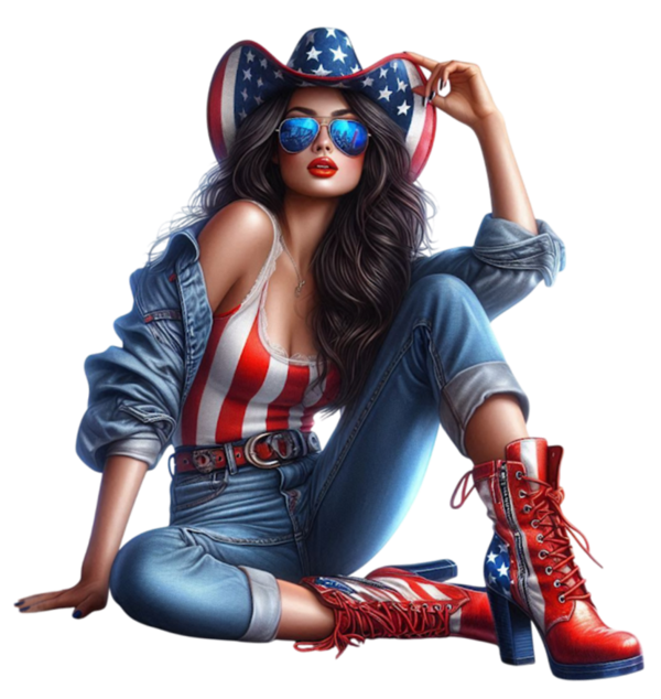 TUBE FILLE AU DRAPEAU DE SON PAYS