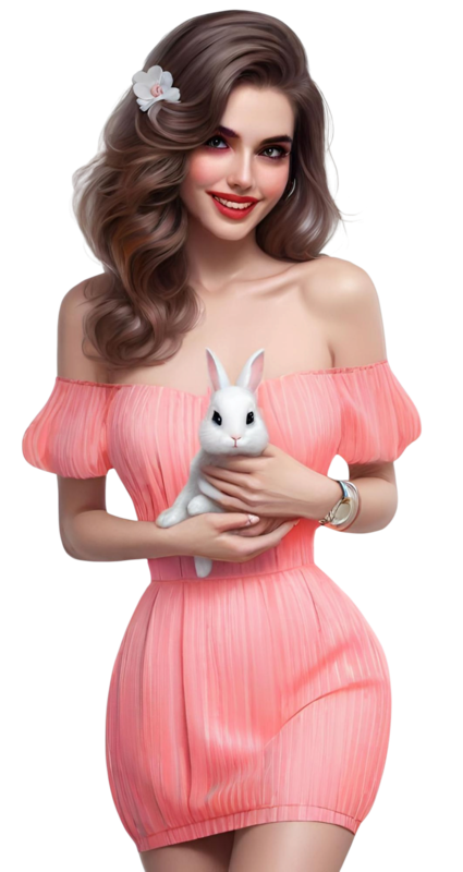 TUBE FILLE AVEC ANIMAUX 6