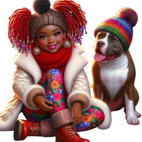 TUBE FILLE AVEC ANIMAUX 7