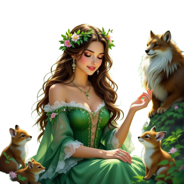 TUBE FILLE AVEC ANIMAUX 7