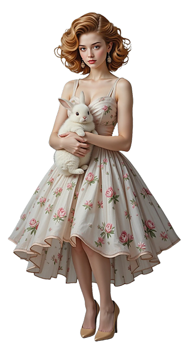 TUBE FILLE AVEC ANIMAUX 6