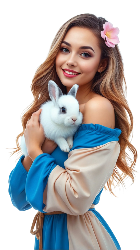 TUBE FILLE AVEC ANIMAUX 6
