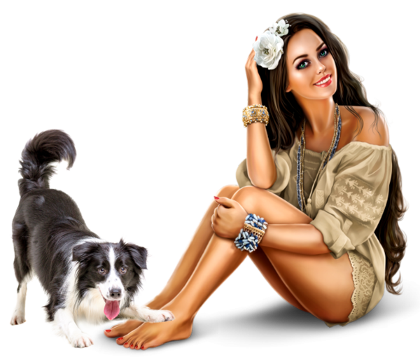 TUBE FILLE AVEC ANIMAUX 6