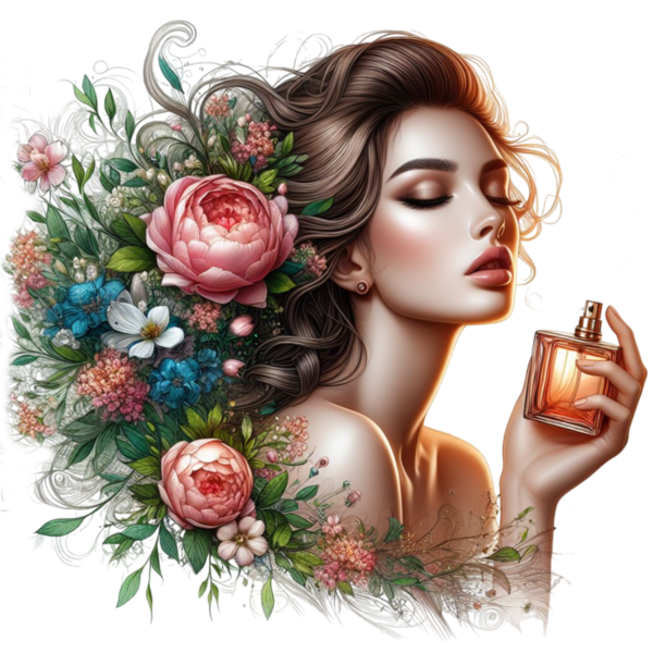 TUBE FILLE AVEC DES FLEURS 5