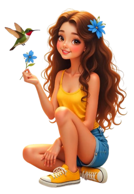 TUBE FILLE AVEC ANIMAUX 6