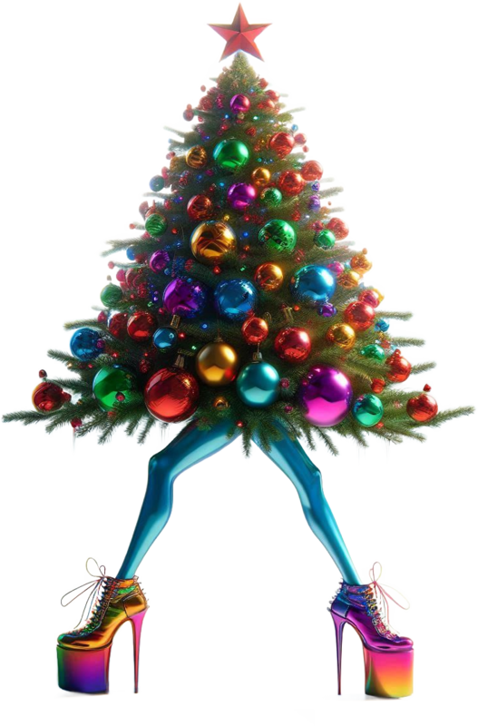 TUBE NOEL BOULE ET SAPIN 2