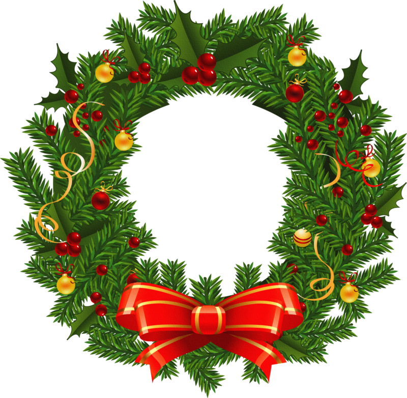 Christmas-Clipart-Christmas-Wreath-with-Red-Berries-and-Ornaments.png