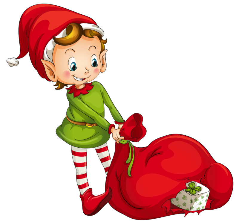 Christmas_Elf_with_Santa_Bag_Clipart.png