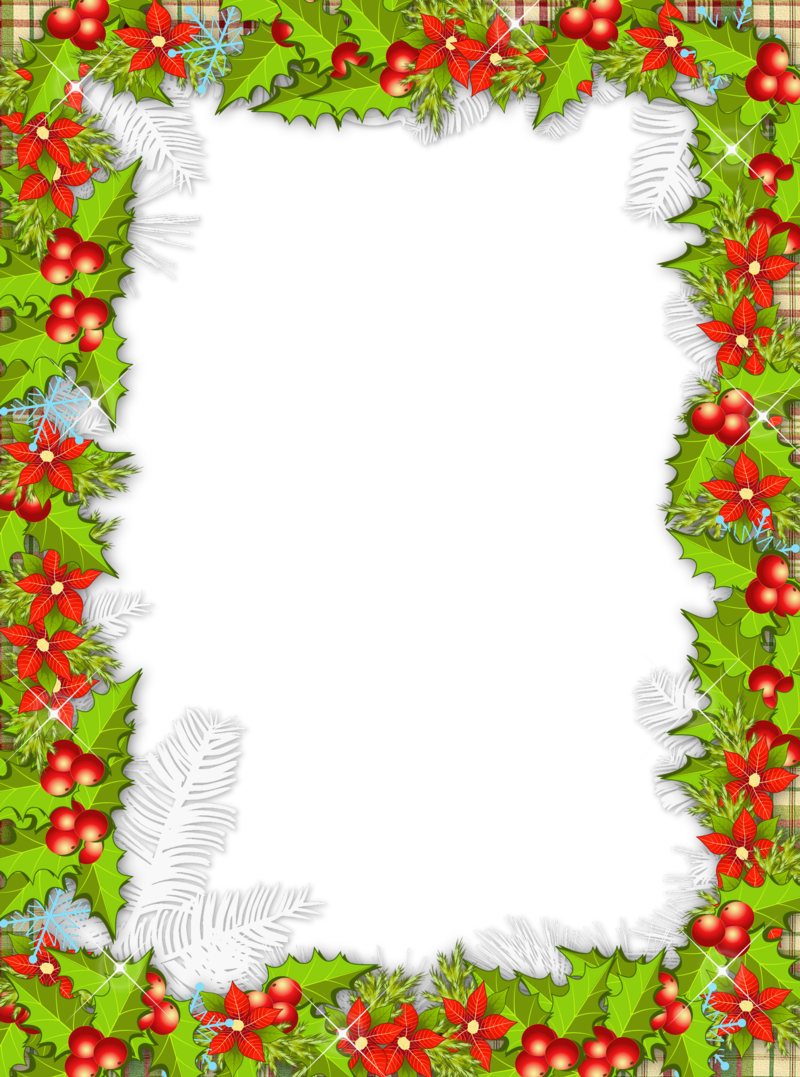 Christmas_Mistletoe_PNG_Photo_Frame.png