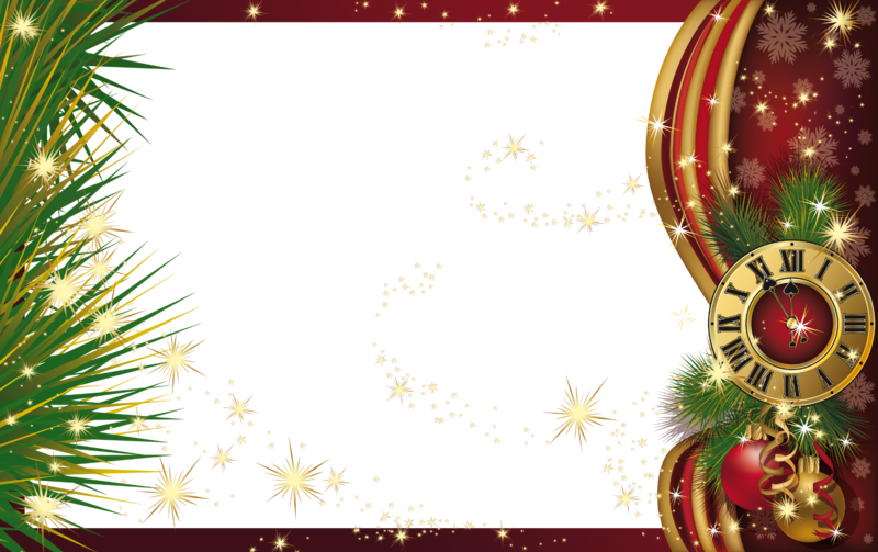 Christmas_PNG_Frame_with_Clock.png