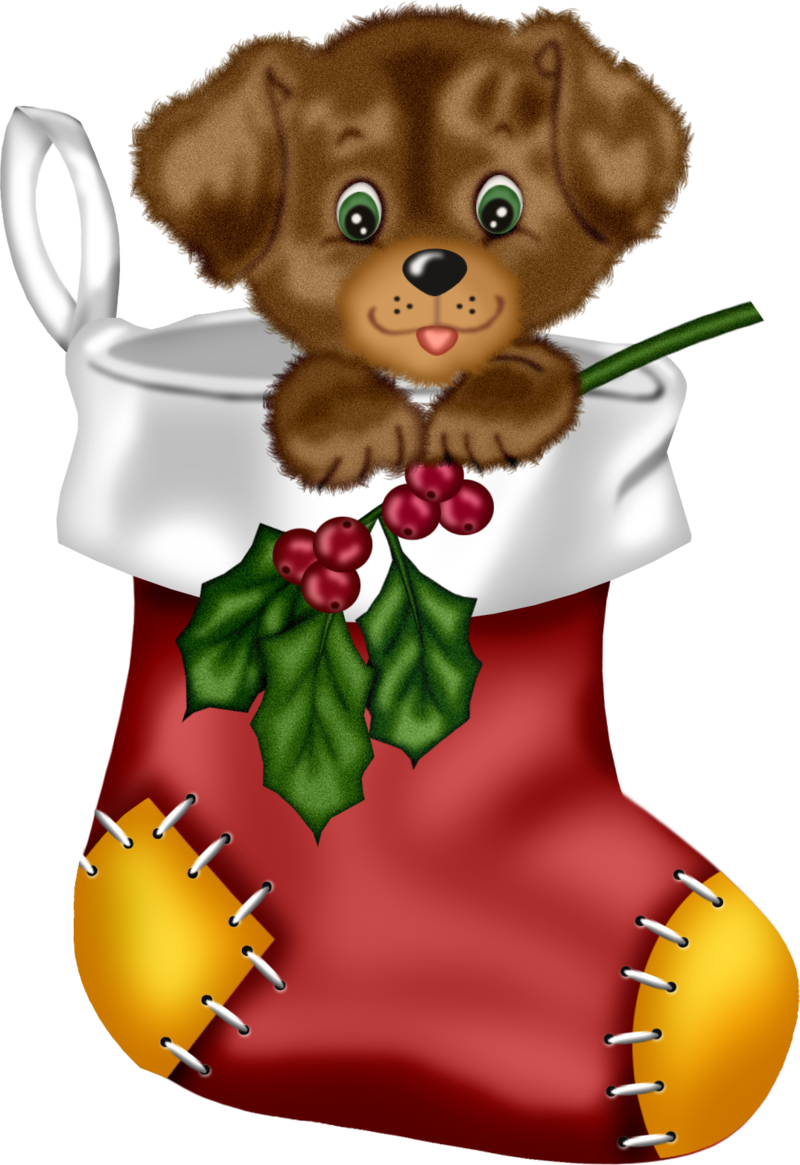 Christmas_Red_Stocking_with_Puppy_PNG_Clipart_1.png