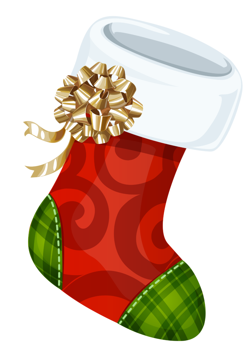 Christmas_Stocking_with_Gold_Bow_PNG_Picture.png