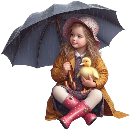 Girl-Umbrella-Duck1-AImade-By-Lori-M2-24