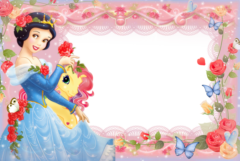 Girls_Transparent_Frame_with_Princess_Snow_White.png