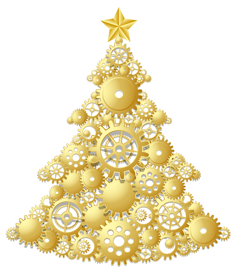 Gold_Steampunk_Christmas_Tree_PNG_Clipart.png
