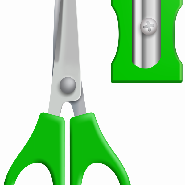 Green_Scissors_and_Sharpener_PNG_Clipart