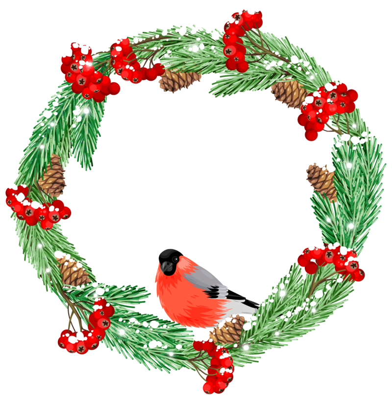 Green_Winter_Wreath_with_Bird_PNG_Clip_Art_Image.png